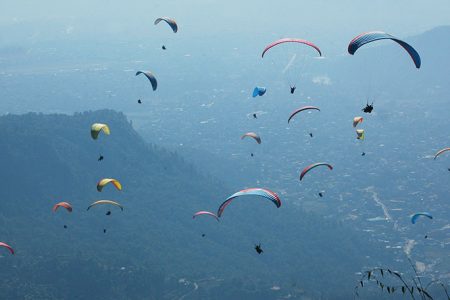 paragliding in nepal
